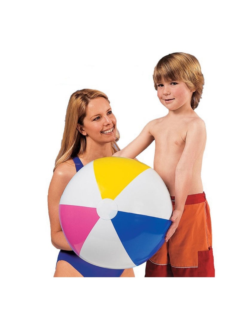 Goolsky Large Beach Balls - 51cm Inflatable Beach Ball, Rainbow Color - Pool Toys for Kids, Beach Toys, Summer Toys, Birthday Party Favors for Kids & Adults  - Image 1