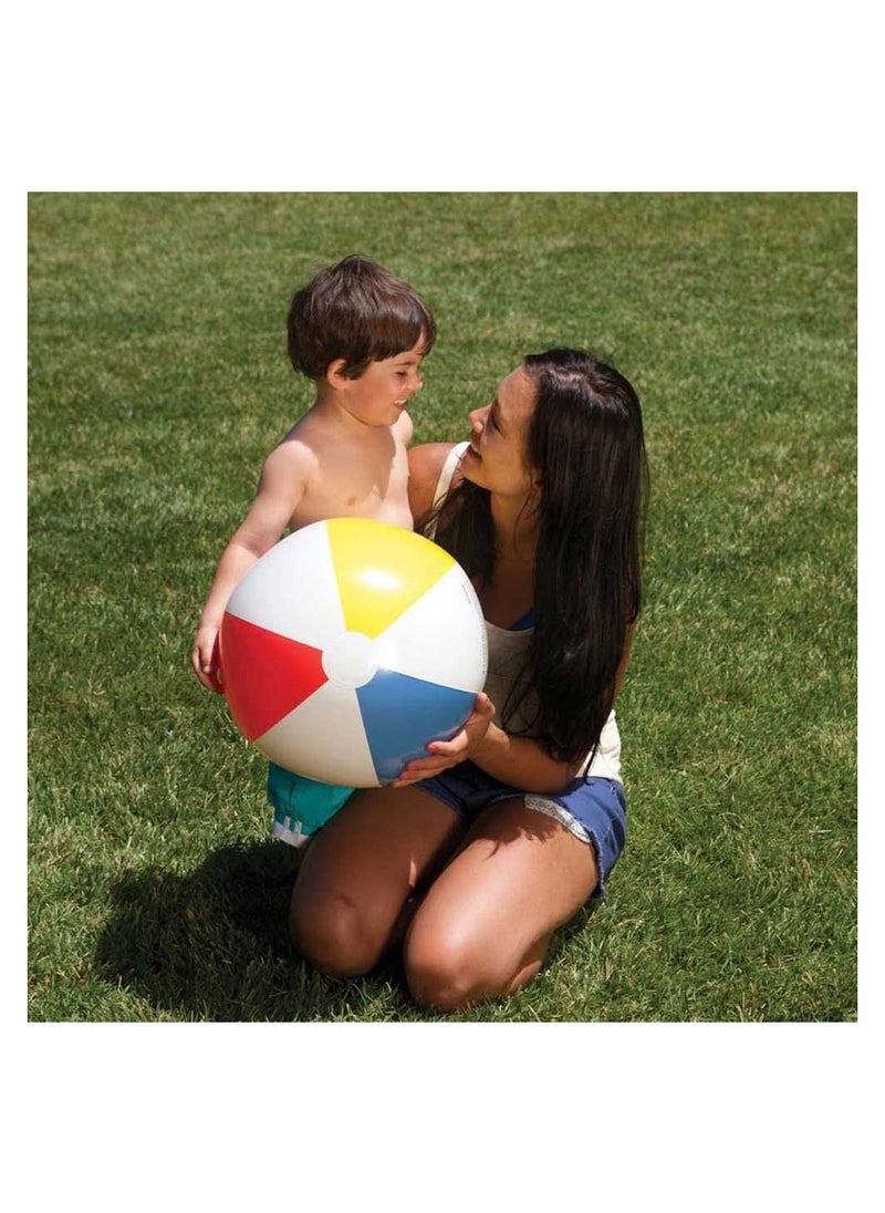 Goolsky Large Beach Balls - 51cm Inflatable Beach Ball, Rainbow Color - Pool Toys for Kids, Beach Toys, Summer Toys, Birthday Party Favors for Kids & Adults  - Image 4