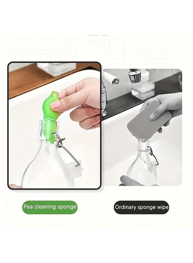 2 علبة من الإسفنج السحري لتنظيف الزجاجات قابلة لإعادة الاستخدام للزجاجات ذات الرقبة الضيقة وأكواب القهوة - Image 4