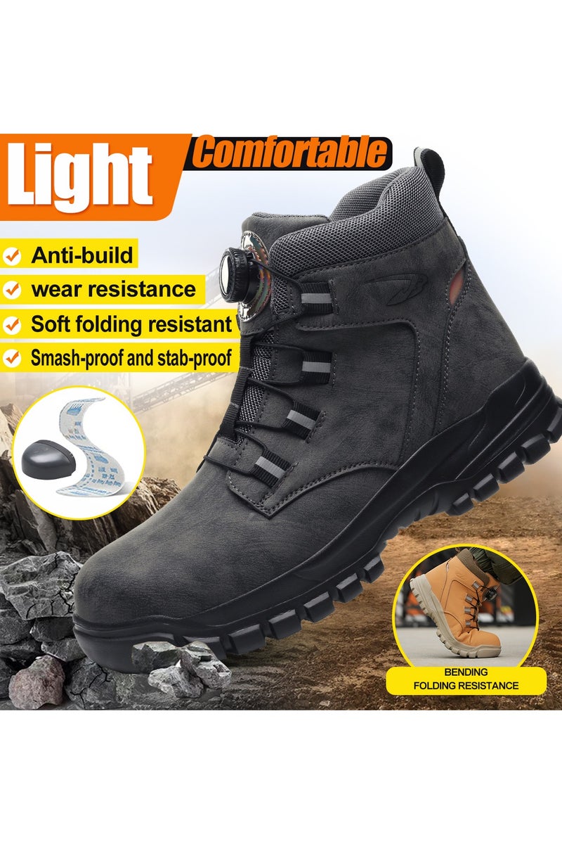 Safety boots, lightweight waterproof work boots for men and women, steel toe safety boots, non-slip work boots - Image 4