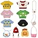 BQMEZRNUS Capybara Plush Toy Clothes Accessories 12Pcs Soft Stuffed Animal Dress Up Cute Capybara Plushie Valentines Day Easter Birthday Gifts - Image 2