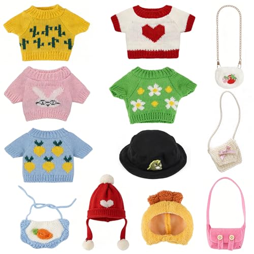 BQMEZRNUS Capybara Plush Toy Clothes Accessories 12Pcs Soft Stuffed Animal Dress Up Cute Capybara Plushie Valentines Day Easter Birthday Gifts - Image 1