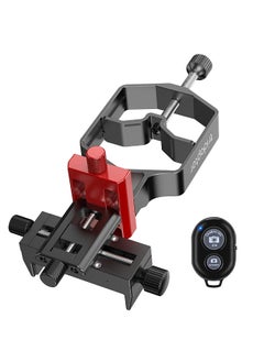 Universal Phone Scope Digiscoping Adapter 3-Axis Metal Phone Holder Mount for Max. 2.4In Eyepiece Telescope   Spotting Scope Binocular Monocular Microscope with Remote Shutter Replacement