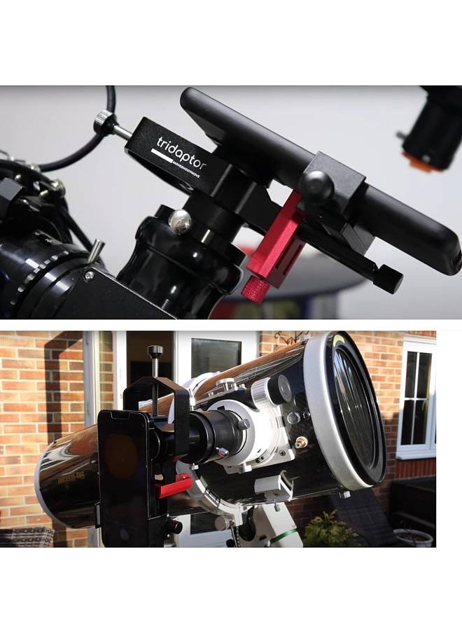 Generic - Universal Phone Scope Digiscoping Adapter 3-Axis Metal Phone Holder Mount for Max. 2.4In Eyepiece Telescope   Spotting Scope Binocular Monocular Microscope with Remote Shutter Replacement - Image 1