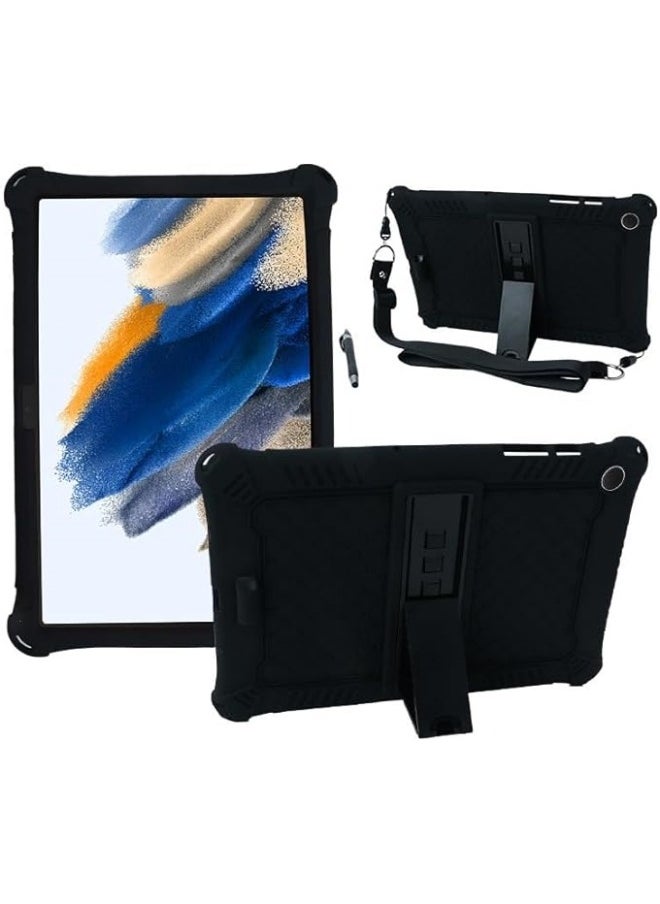 General - Silicone Case Compatible with Samsung Galaxy Tab A9 Plus/Tab A9+ 11 inch 2023 Tablet Soft Rubber Case with Stylus Pen Shoulder Strap Galaxy Tab A9+ Case for Kids - Image 1