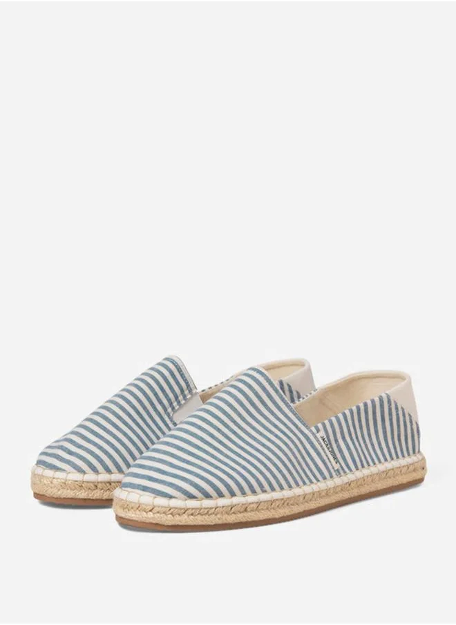 جاك اند جونز Jack & Jones Striped Canvas Espadrille