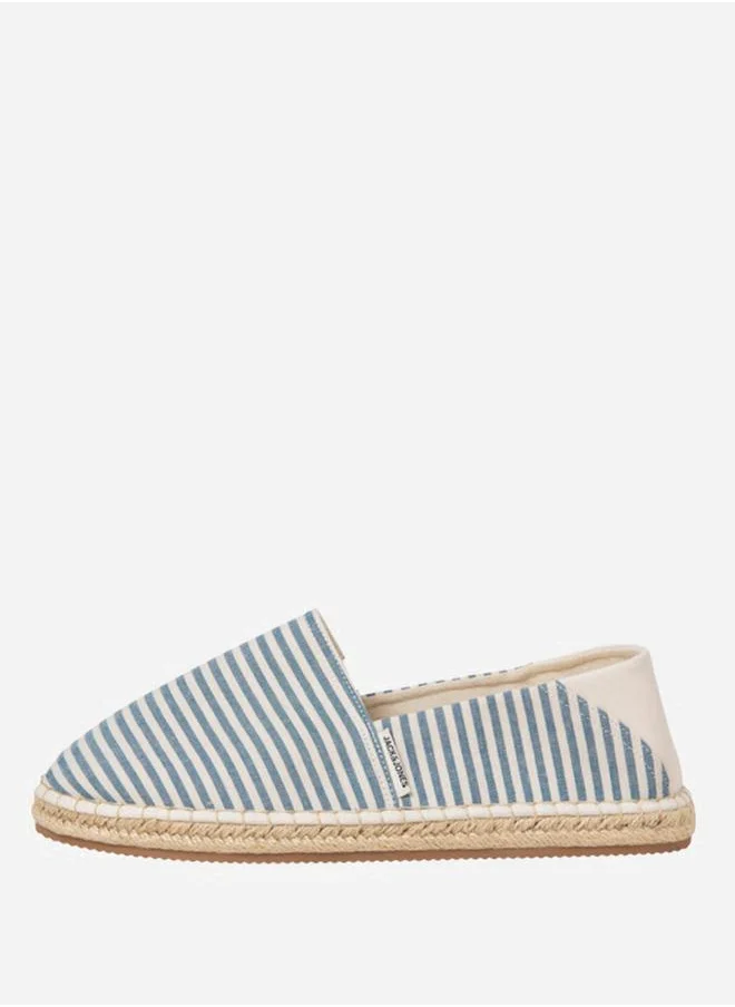 جاك اند جونز Jack & Jones Striped Canvas Espadrille