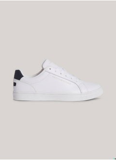 TOMMY HILFIGER Women's Essential Leather Cupsole Trainers -  Leather upper, White  - Image 1