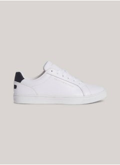 TOMMY HILFIGER Women's Essential Leather Cupsole Trainers -  Leather upper, White  - Image 2