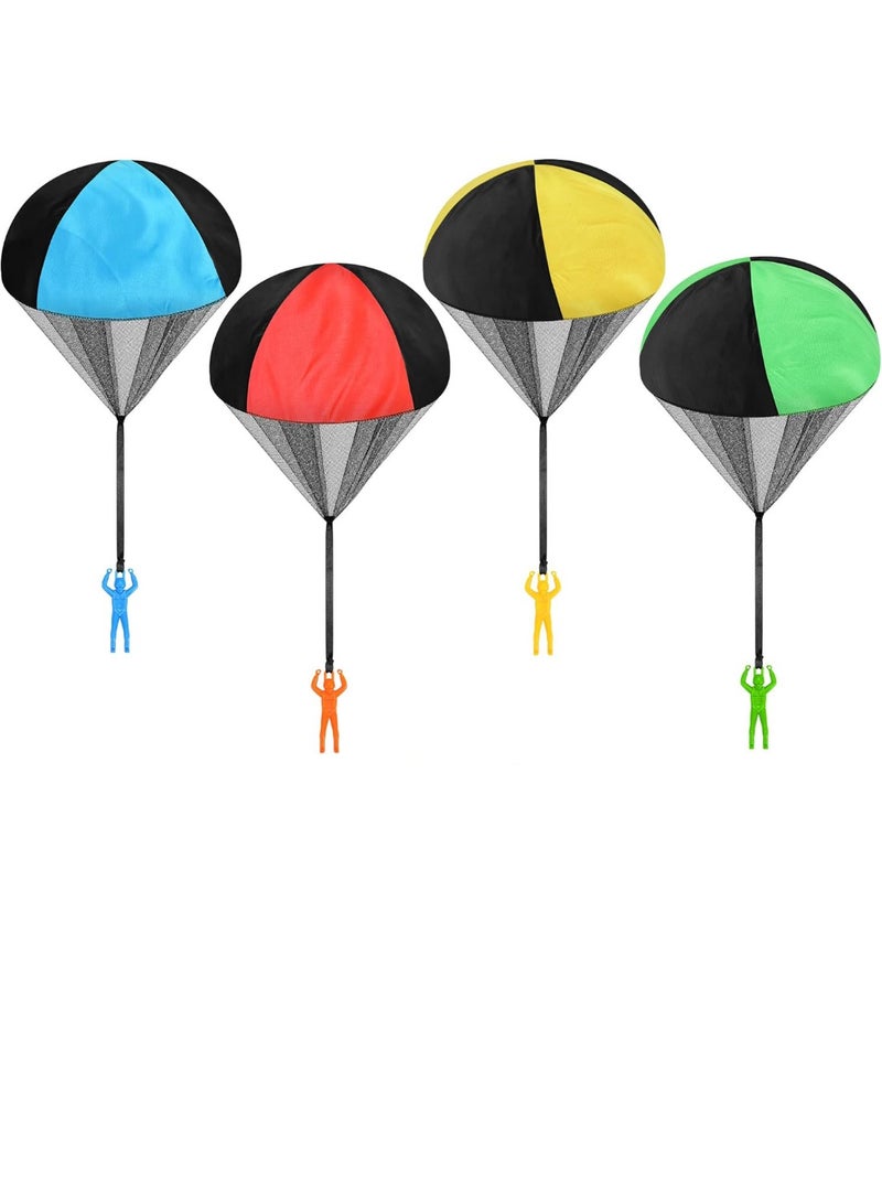 HALAMODO 4PCS Parachute Toys , For Kids Outdoor Play , Hand Throw Parachutes,  Kindergarten Parent-Child Activity Toys , Parachutes Outdoor Tossing Game, Outdoor Flying Parachute For Boys And Girls, Novelty Gifts - Image 1