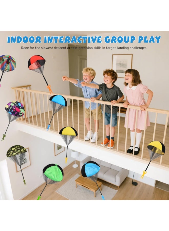 HALAMODO 4PCS Parachute Toys , For Kids Outdoor Play , Hand Throw Parachutes,  Kindergarten Parent-Child Activity Toys , Parachutes Outdoor Tossing Game, Outdoor Flying Parachute For Boys And Girls, Novelty Gifts - Image 3