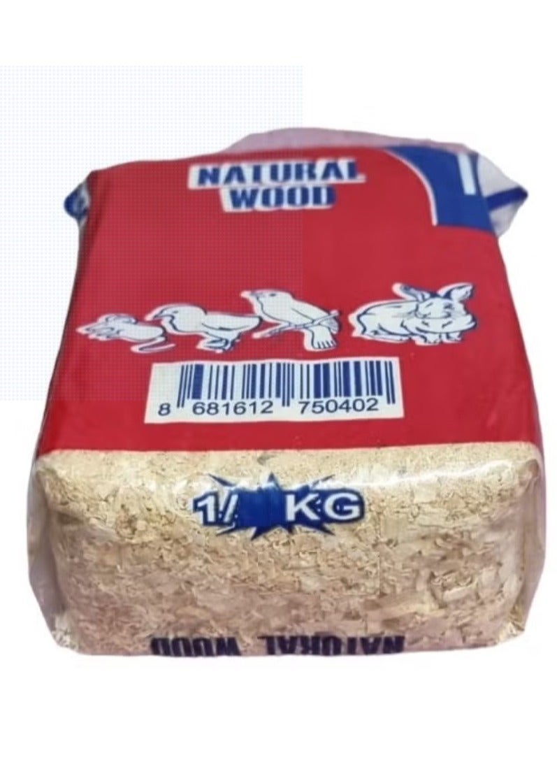 نشارة خشب طبيعية للحيوانات الأليفة 1 كجم - Image 1