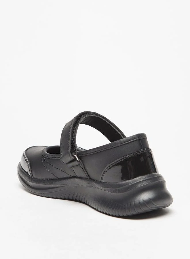 داش حذاء ماري جين مدرسى بفيونكة وإغلاق بشريط لاصق