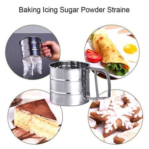 DORLANK Stainless Steel Flour Sifter with Mesh Screen Powder Sugar Sieve with Handle Kitchen Baking Tool - Image 4