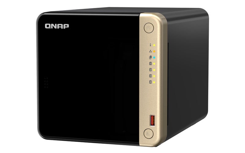 QNAP TS-464-8G-US 4 Bay High-Performance Desktop NAS with Intel Celeron Quad-core Processor, M.2 PCIe Slots and Dual 2.5GbE (2.5G/1G/100M) Network Connectivity (Diskless) - Image 1