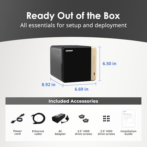 QNAP TS-464-8G-US 4 Bay High-Performance Desktop NAS with Intel Celeron Quad-core Processor, M.2 PCIe Slots and Dual 2.5GbE (2.5G/1G/100M) Network Connectivity (Diskless) - Image 5