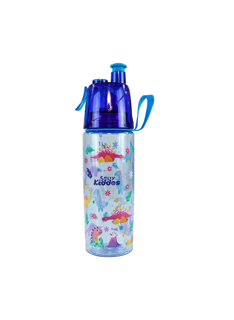 SMILY KIDDOS - Smily Kiddos Dino Theme Blue Sports Water Bottle Blue BPA Free Water Bottle Non Toxic Water Bottle for Adults Water Bottle For Gym and Outdoor - Image 1