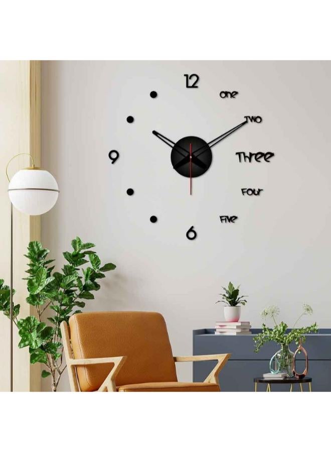 هوم جاليري ساعة الحائط اللانهاية كلمات مع أرقام ثلاثية الابعاد - Image 1