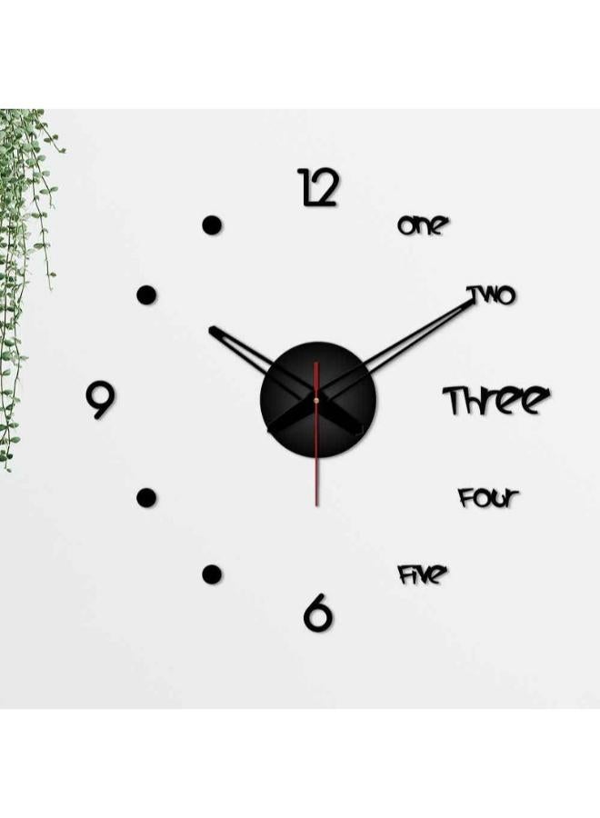هوم جاليري ساعة الحائط اللانهاية كلمات مع أرقام ثلاثية الابعاد - Image 4