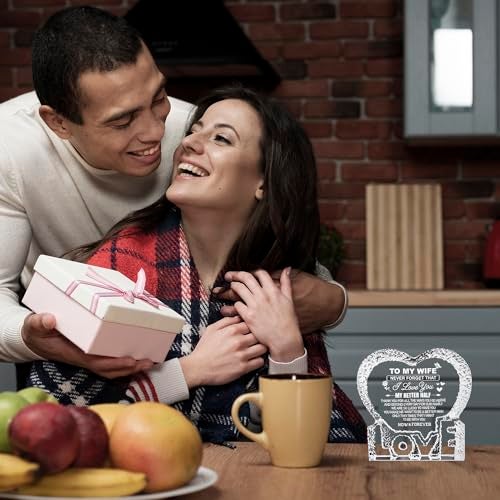 K-MLICE Gifts for Wife Mothers Day from Husband, Birthday Mothers Day Crystal Keepsakes Gifts for Wife from Husband Women Ideas Romantic Presents Wedding Anniversary - Image 5