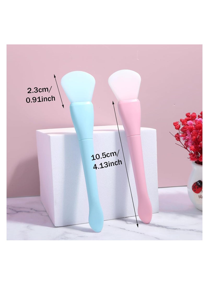قطعتان من فرشاة قناع الوجه المصنوعة من السيليكون، أداة تطبيق قناع الوجه الناعمة، فرشاة قناع الوجه، أداة توزيع المكياج للعناية بالبشرة - Image 3