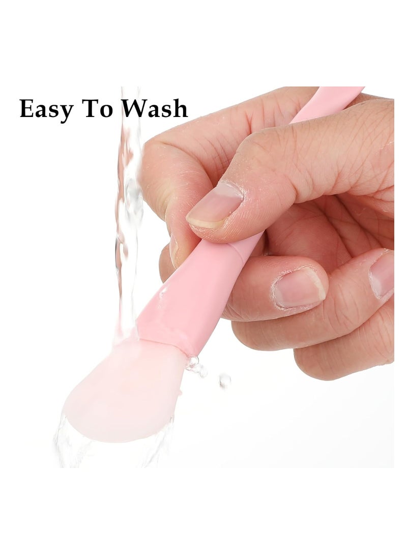 قطعتان من فرشاة قناع الوجه المصنوعة من السيليكون، أداة تطبيق قناع الوجه الناعمة، فرشاة قناع الوجه، أداة توزيع المكياج للعناية بالبشرة - Image 5