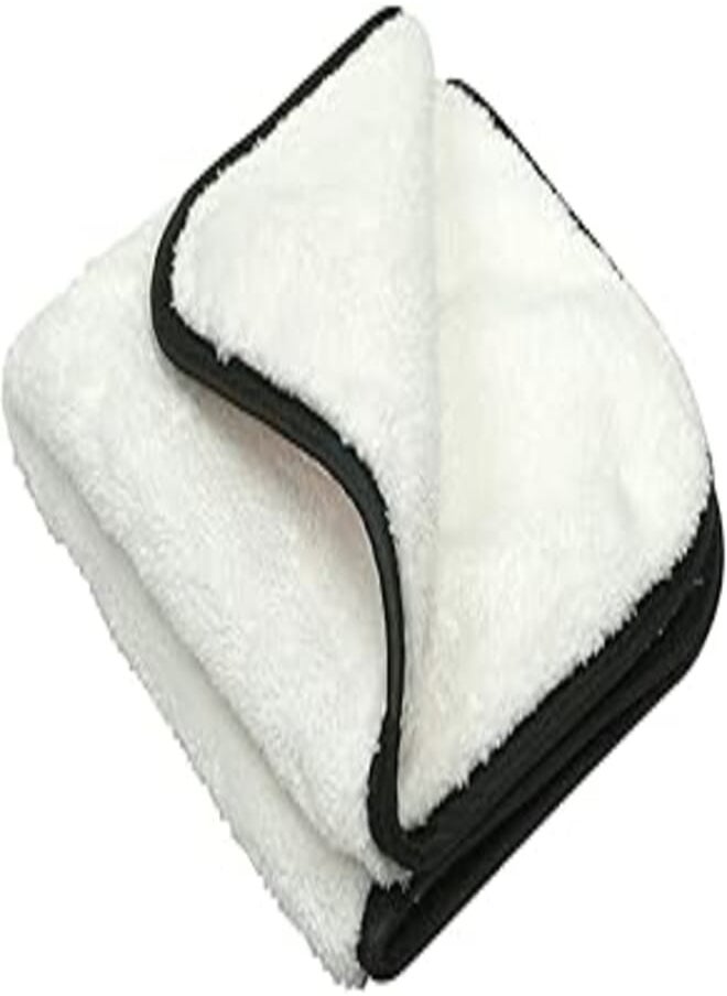 Maxshine Microfiber Towel 16"x16"/40x 40cm - 800gsm Color:- White/Seamed Edge :-Black,silk-lined border - pzsku/Z1BC28B1BA5B3408D8818Z/45/_/1724097877/59c45022-ba6a-4576-b75f-18dbdbd7a146