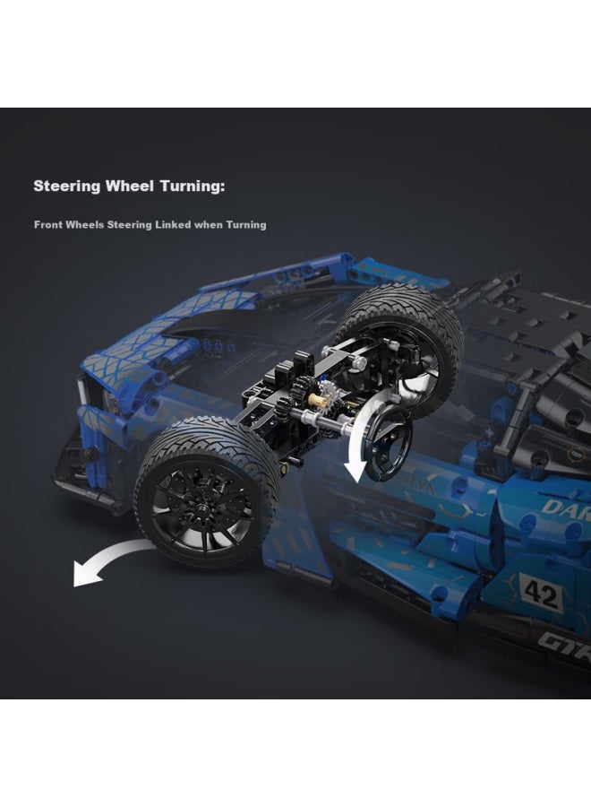 Cada Building Block Assembly Toy, Boys' Racing Car 1：10 Series, Realistic Sports Car Model, Collectible, Adult And Boy's Birthday Gift - Image 2