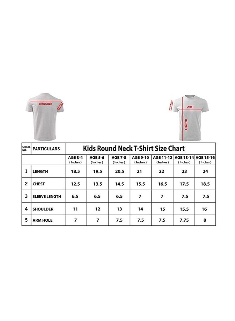 PRINTSHOP4ME UAE Childrens Day Unisex Kids Tshirt Black Design 1 - Image 3