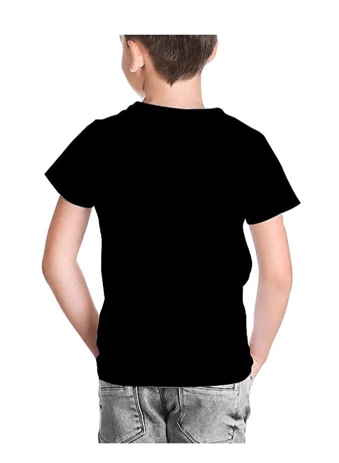 PRINTSHOP4ME UAE Childrens Day Unisex Kids Tshirt Black Design 1 - Image 2