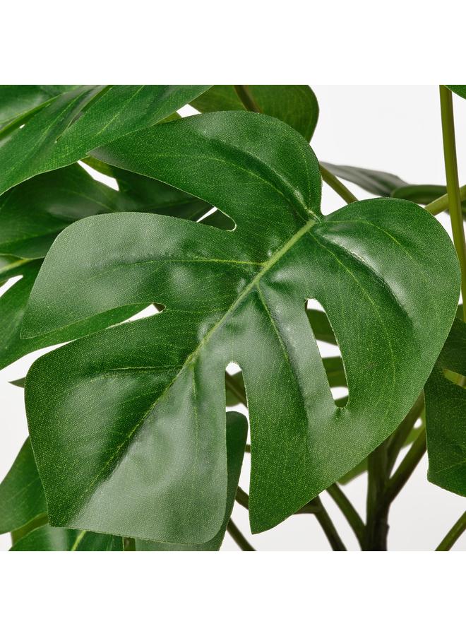 Zaboon Artificial Potted Plant, In/Outdoor Monstera, 12 Cm - Image 3