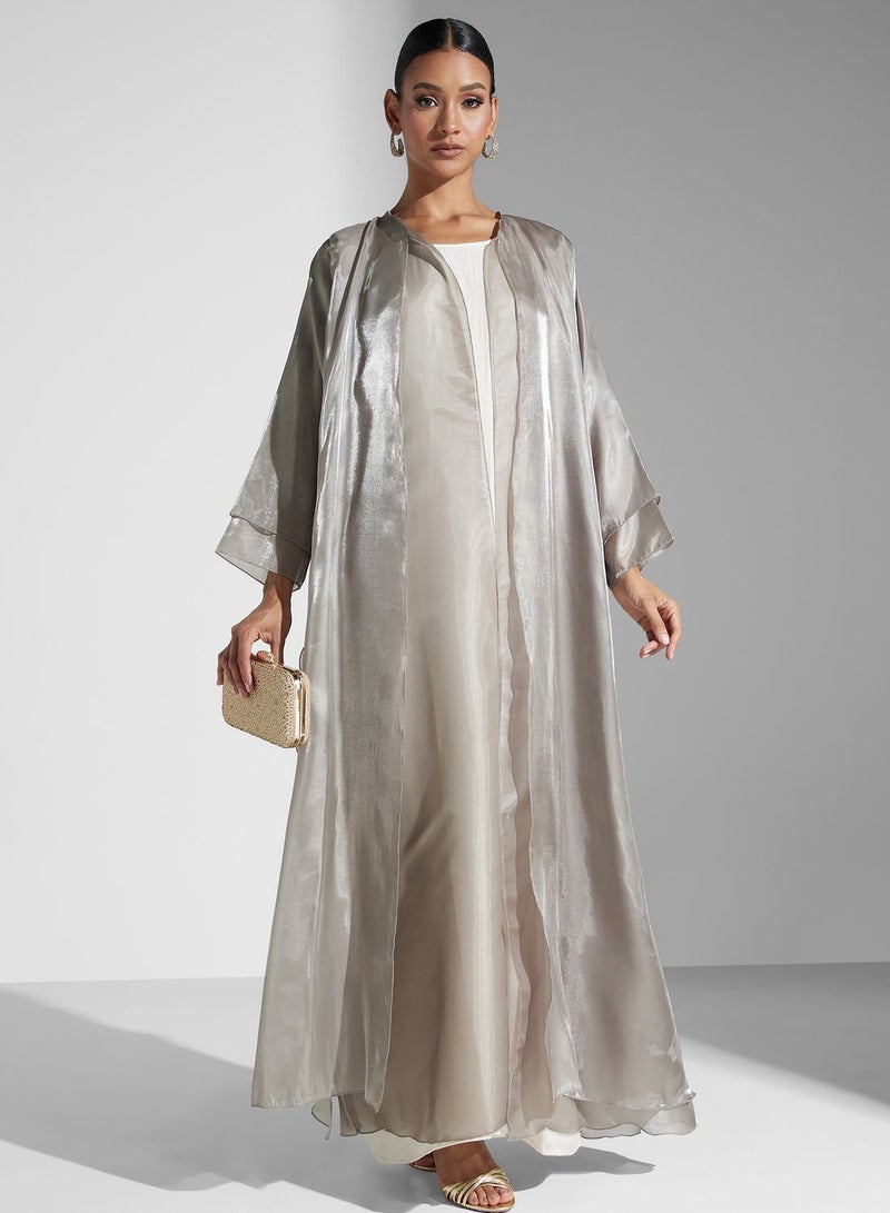 Khizana Open Front Abaya - Image 1