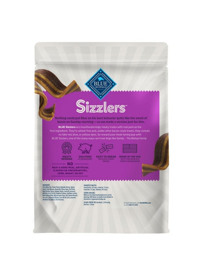 Blue Buffalo Sizzlers Bacon-Style Dog Treats with Real USA Pork, Original Flavor, 28-oz Bag - Image 2