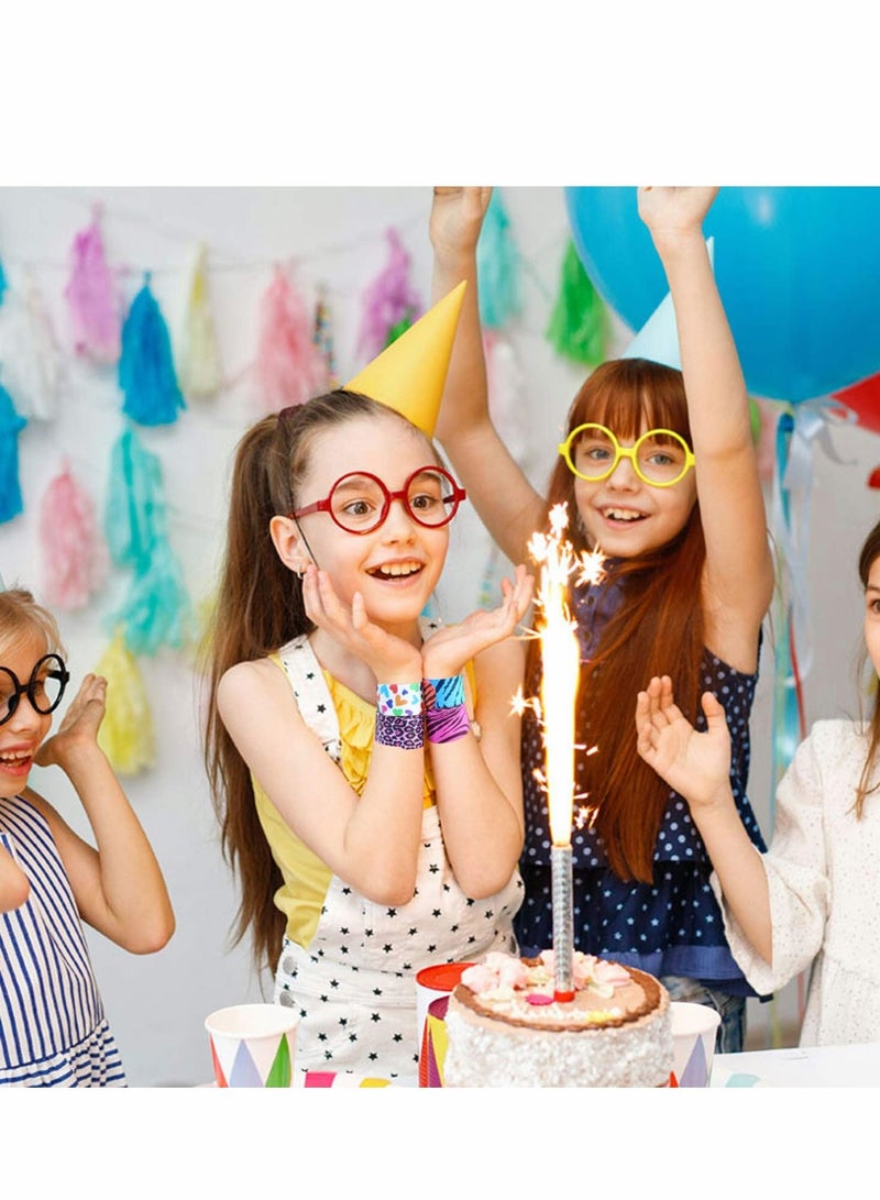 Excefore 25 Pack Slap Bracelets, DIY Bands Party Favors for Birthday, Blank Soft Wristband School Craft Projects, Painting - Image 5