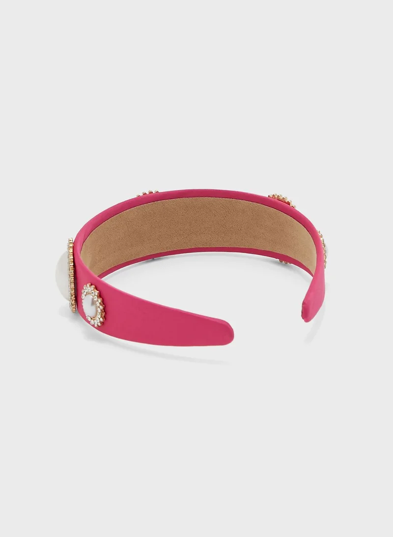 Ella Limited Edition Oversized Pearl Diamante Headband