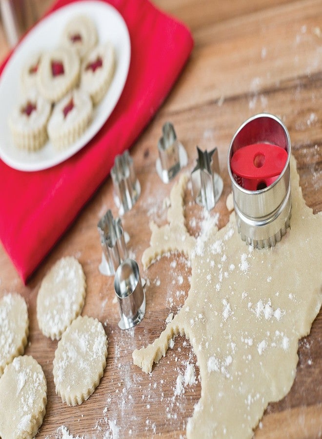 Fox Run, 2.5 x 2.5 x 1.75 inches, Linzer Cookie Cutter Set, Stainless Steel, 6-Piece - Image 3