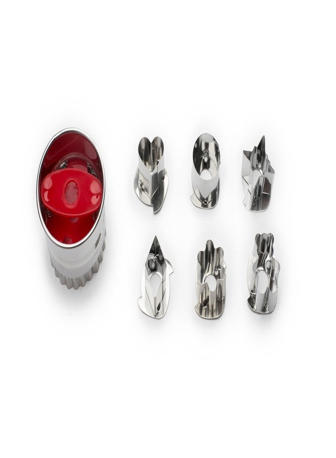 Fox Run, 2.5 x 2.5 x 1.75 inches, Linzer Cookie Cutter Set, Stainless Steel, 6-Piece - Image 1