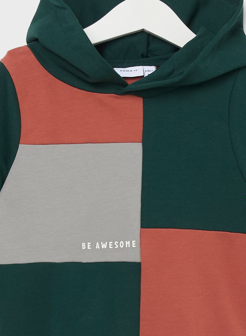 NAME IT Kids Color Block Hoodie  - Image 3
