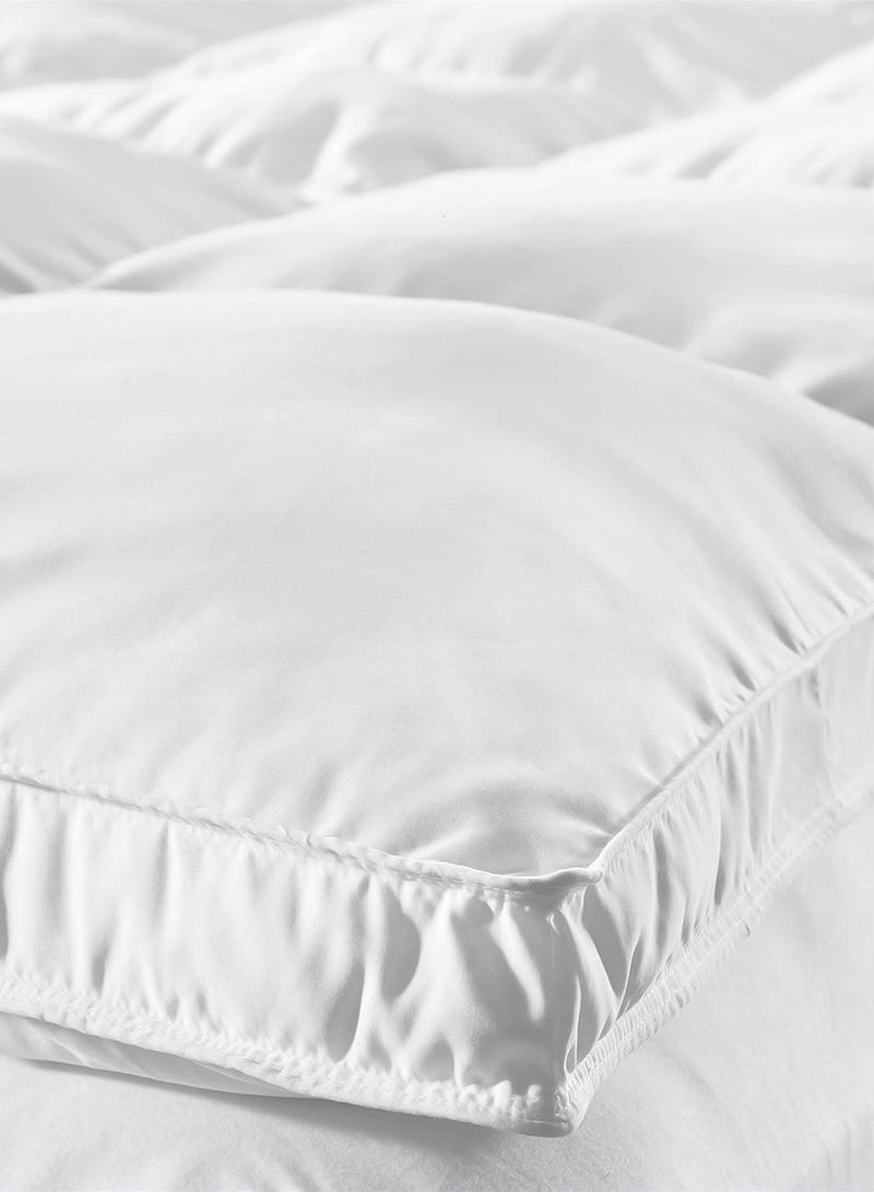 أميريكان لينين لباد مرتبة ألياف بوليستر أبيض مقاس 200x180 سم - Image 2