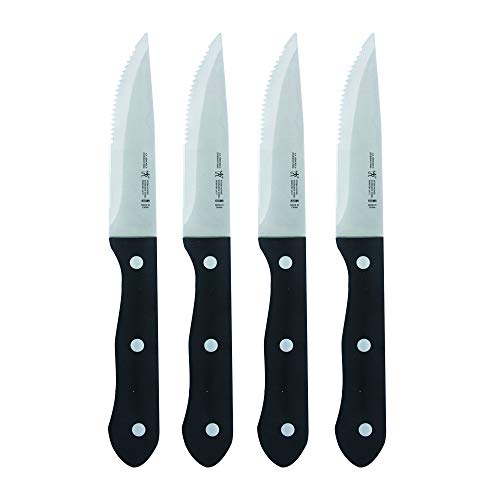 Henckels Steak Knife Set of 4, Stainless Steel, Black - Image 4