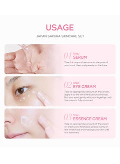 Lacquer Sakura Moisturizing Trilogy, Sakura Essence Skin Care Set, Moisturizing Eye Cream, Brightening Essence, Moisturizing Cream - pzsku/Z1BC332A42B398EC6CF88Z/45/_/1720509765/538d56cb-e4e2-48d4-acd5-3665b08e0df2