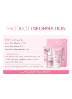 Lacquer Sakura Moisturizing Trilogy, Sakura Essence Skin Care Set, Moisturizing Eye Cream, Brightening Essence, Moisturizing Cream - pzsku/Z1BC332A42B398EC6CF88Z/45/_/1720509813/cf9718a7-8941-4748-b9b2-826dc28ccd05