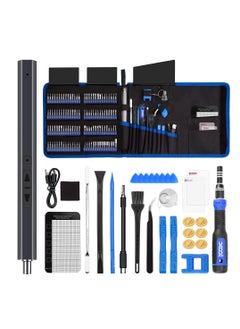 150 in 1 Electric Screwdriver Set Precision Screwdriver Set with 120 Magnetic Bits, Rechargeable 2 Gears Torque Power Screwdriver Kit for Electronics, Computer, Laptops, Phone, PC, Game Console
