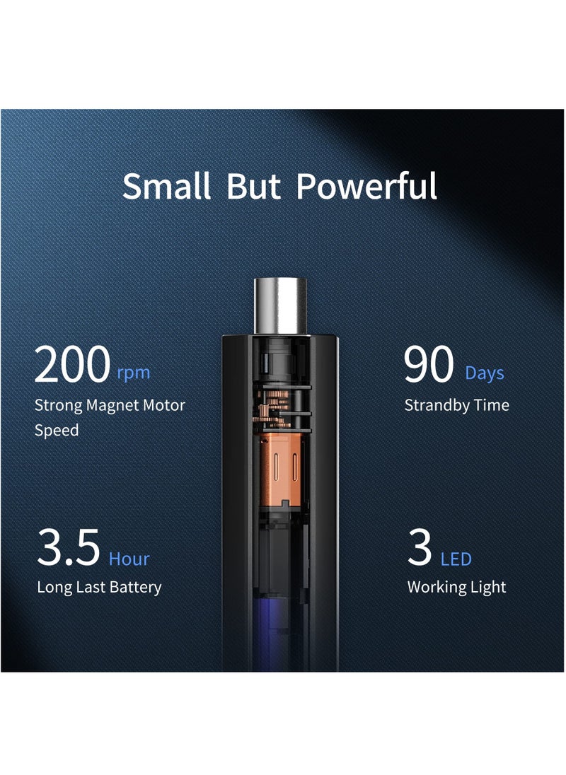 XOOL - 150 in 1 Electric Screwdriver Set Precision Screwdriver Set with 120 Magnetic Bits, Rechargeable 2 Gears Torque Power Screwdriver Kit for Electronics, Computer, Laptops, Phone, PC, Game Console - Image 1