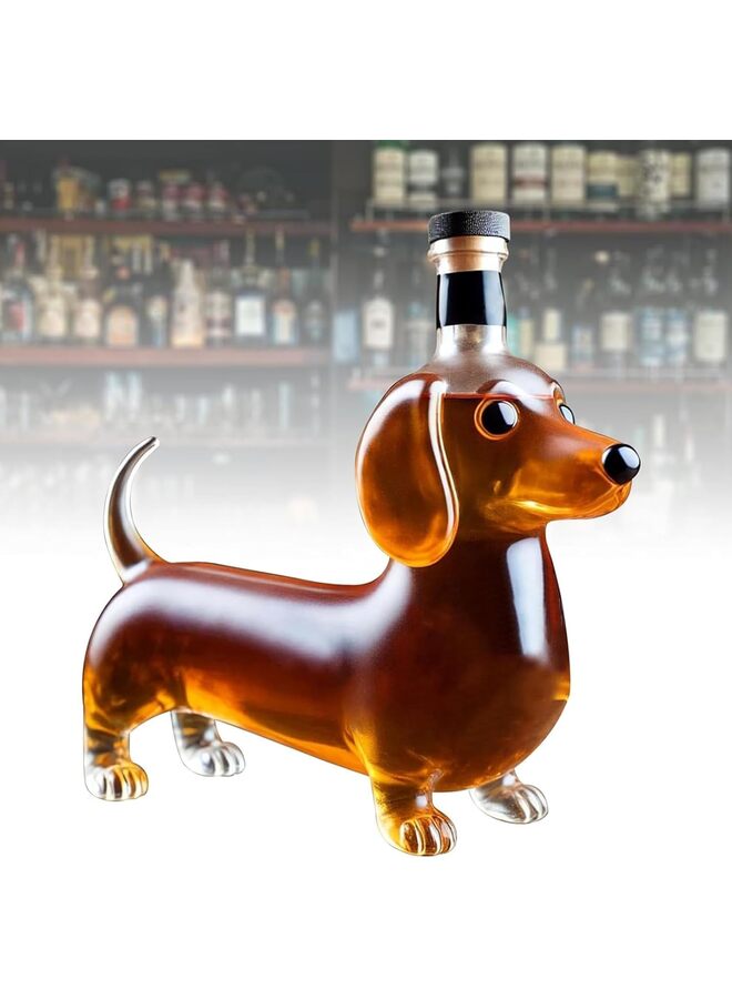 Dachshund Dog Whiskey Bottle, Funny Dachshund Whiskey Bottle, Animal Whiskey Glass Decanter for Bar Home Office Decor, Unique Whiskey Decanters For Whiskey Lovers & Dog Lovers - Image 3