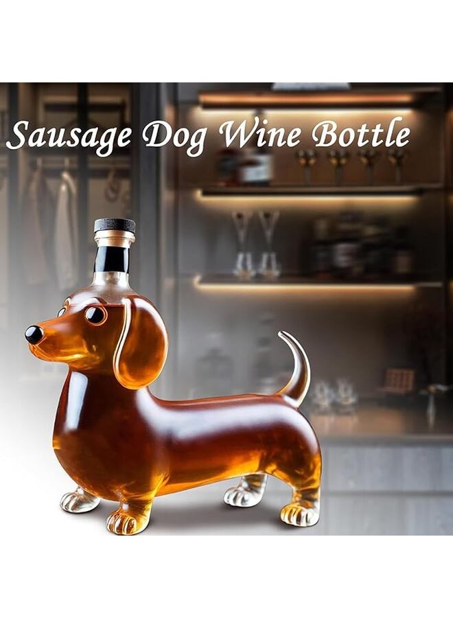 Dachshund Dog Whiskey Bottle, Funny Dachshund Whiskey Bottle, Animal Whiskey Glass Decanter for Bar Home Office Decor, Unique Whiskey Decanters For Whiskey Lovers & Dog Lovers - Image 4