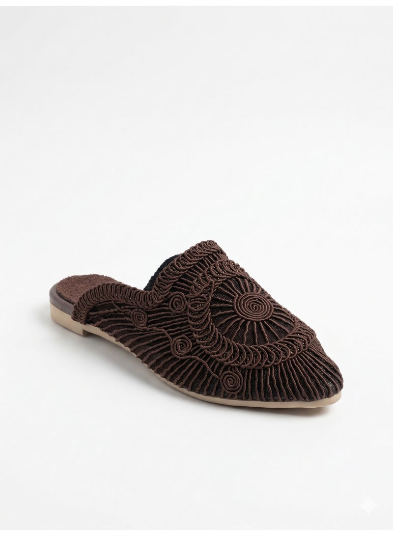 لايف ستيلاش  صابوه قماش مسطح مميز SB-703 - بني - Image 2