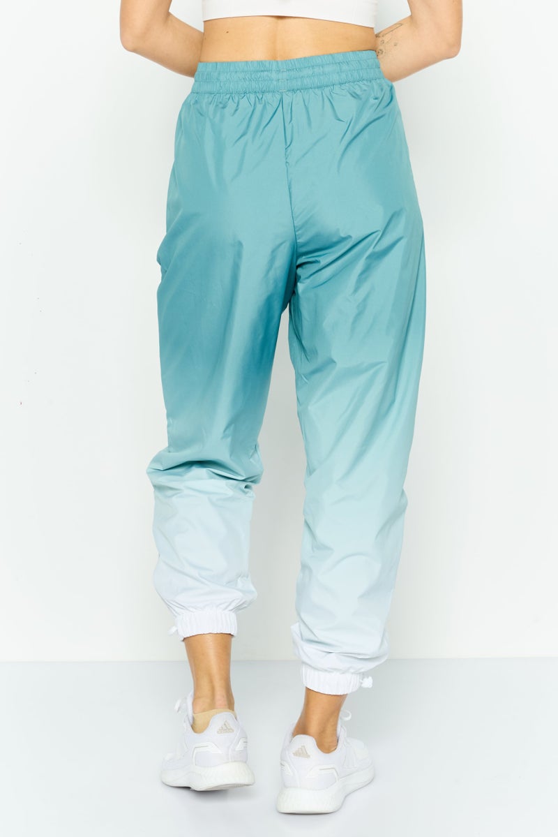 adidas Originals Women Sportswear Fit Drawstring Track Pants, Slate Green - Image 3