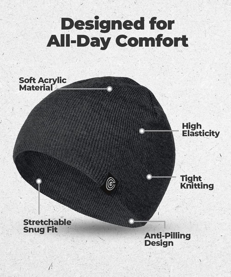 Revony Original Beanie Cap - Soft Knit Beanie Hat - Warm and Durable - Image 4