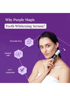Perfora Purple Magic Whitening Serum-30Ml | V34 Colour Corrector For Teeth | Purple Toothpaste For Teeth Whitening | Teeth Stain Remover | Enamel Safe & Effective Teeth Whitener Oral Care |Apple Peach  - Image 5